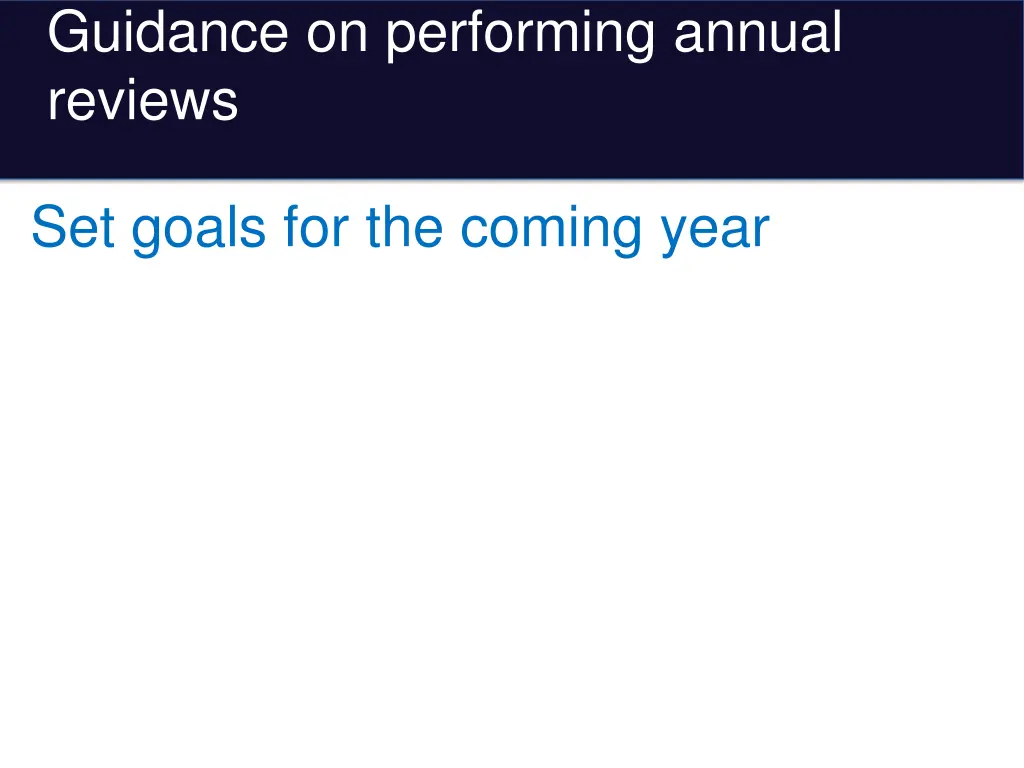 guidance on performing annual reviews 4