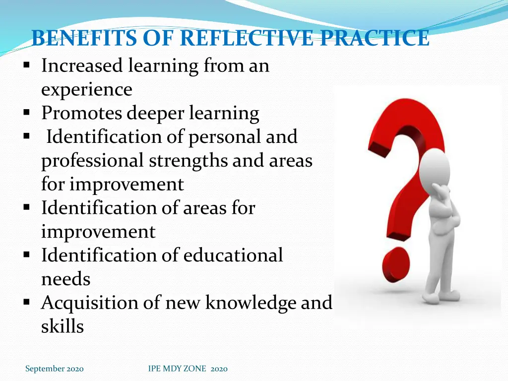 benefits of reflective practice