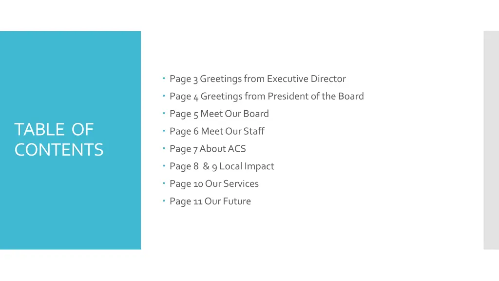 page 3 greetings from executive director