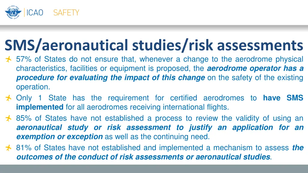 sms aeronautical studies risk assessments