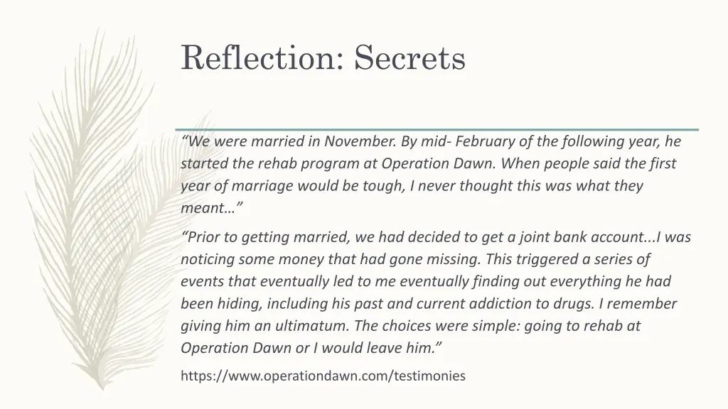 reflection secrets