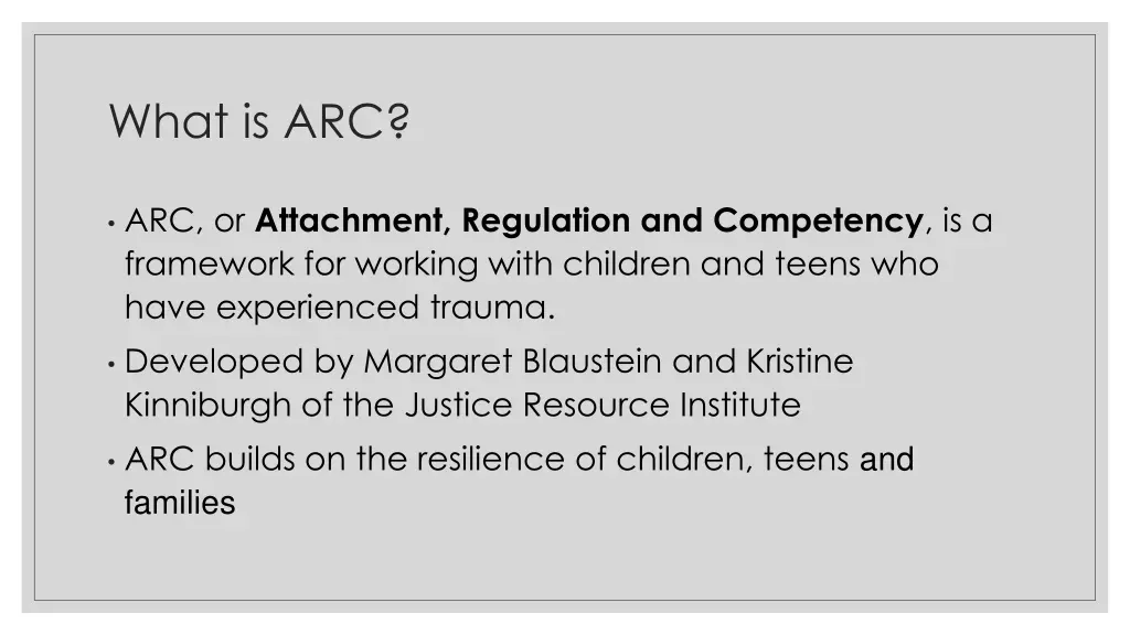 what is arc