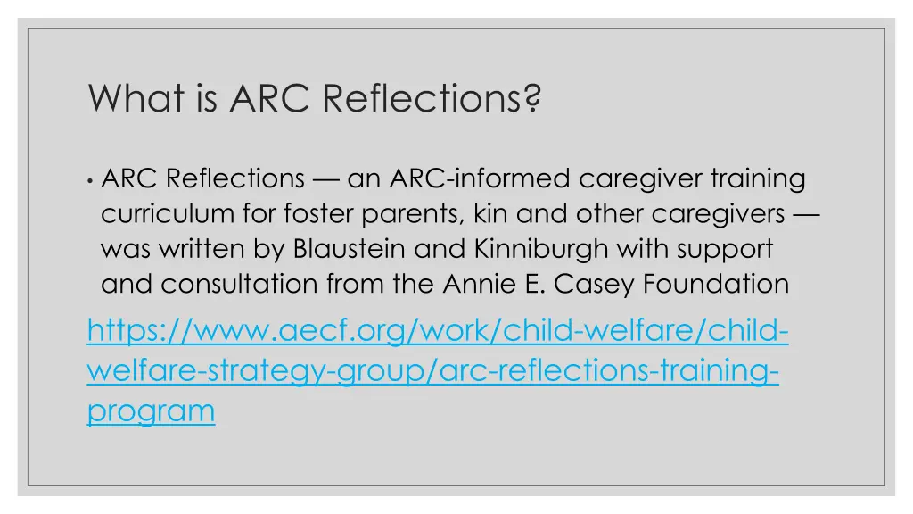 what is arc reflections