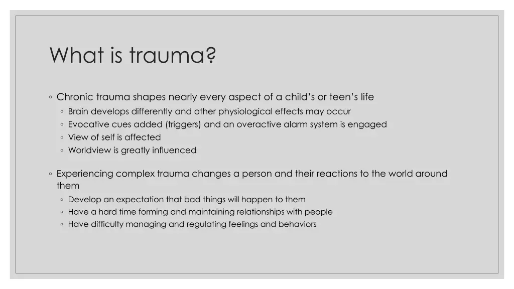 what is trauma 3