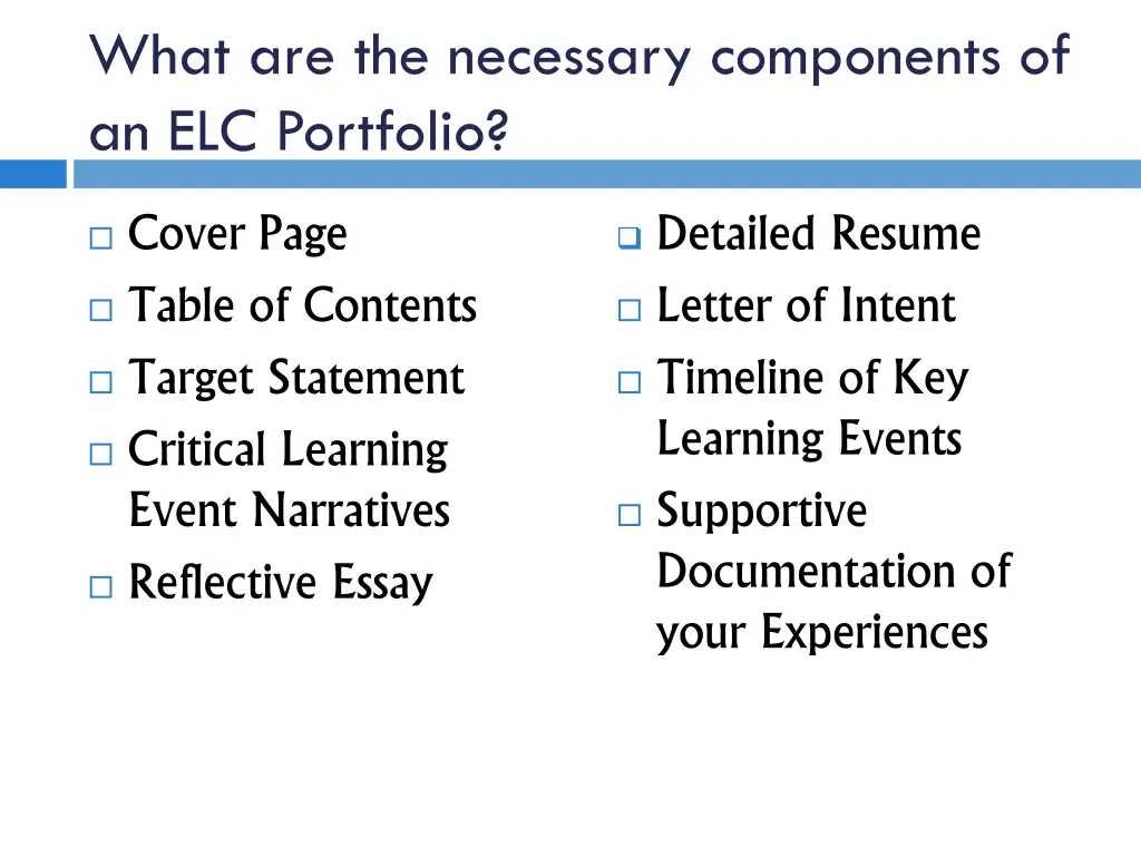 what are the necessary components