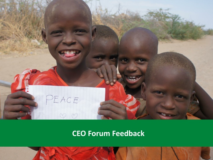 ceo forum feedback