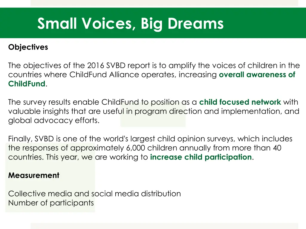 small voices big dreams