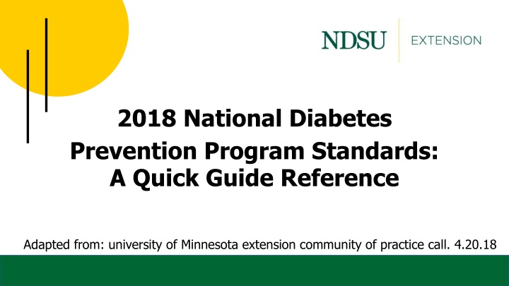 2018 national diabetes prevention program