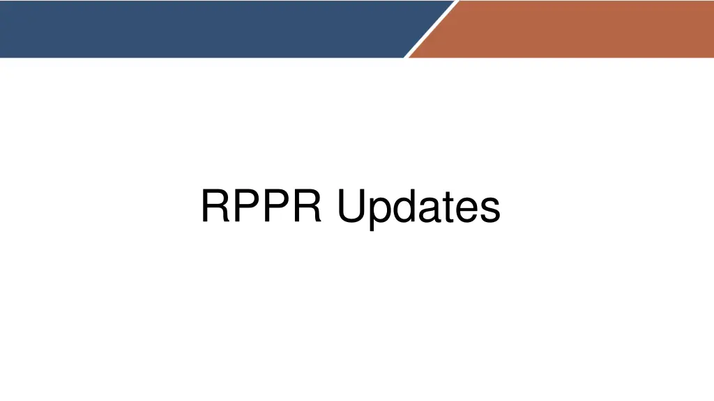 rppr updates