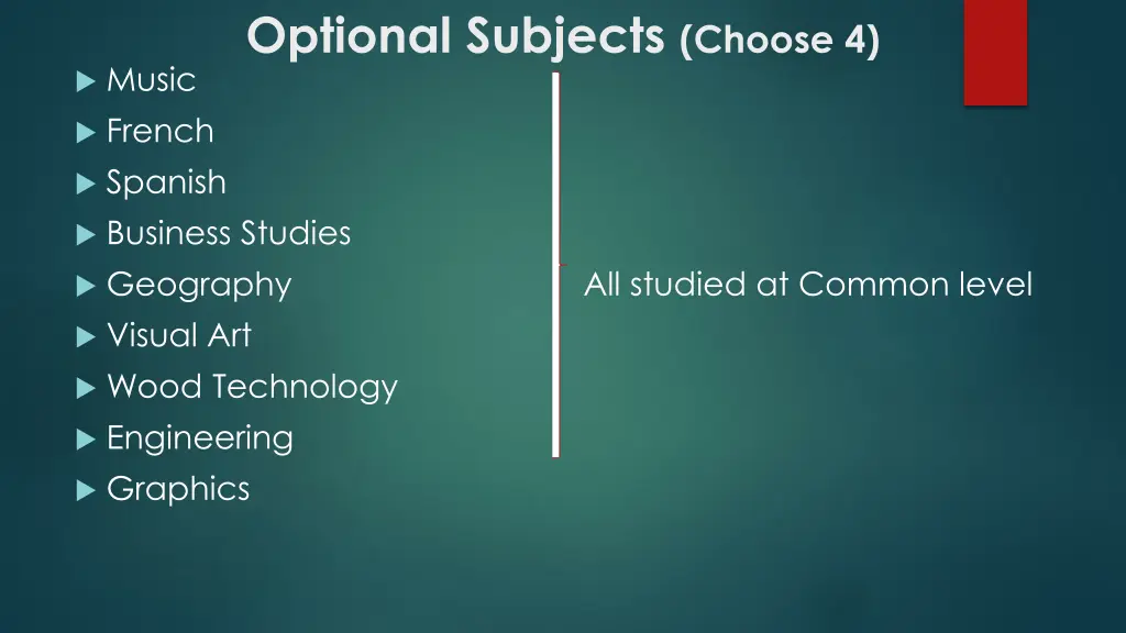 optional subjects choose 4