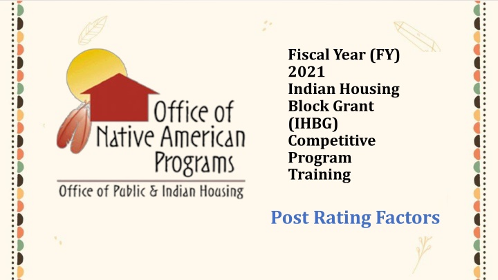 fiscal year fy 2021 indian housing block grant