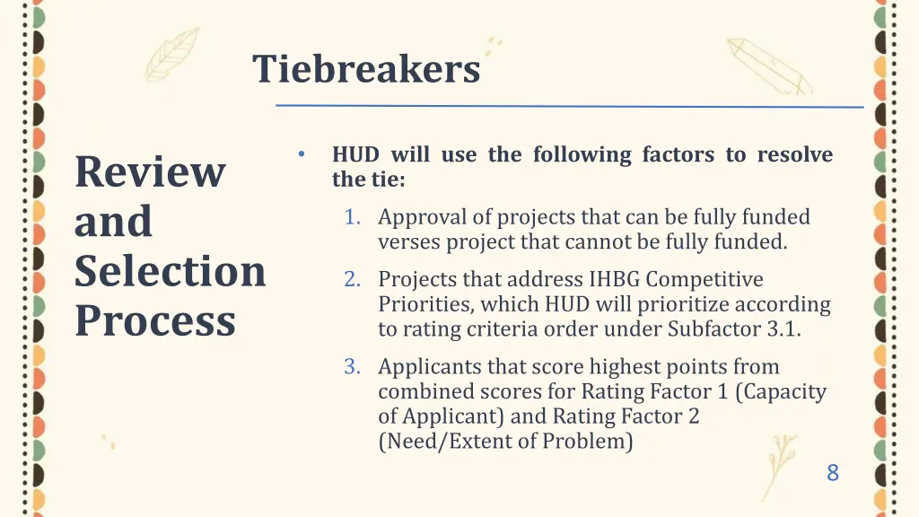 tiebreakers