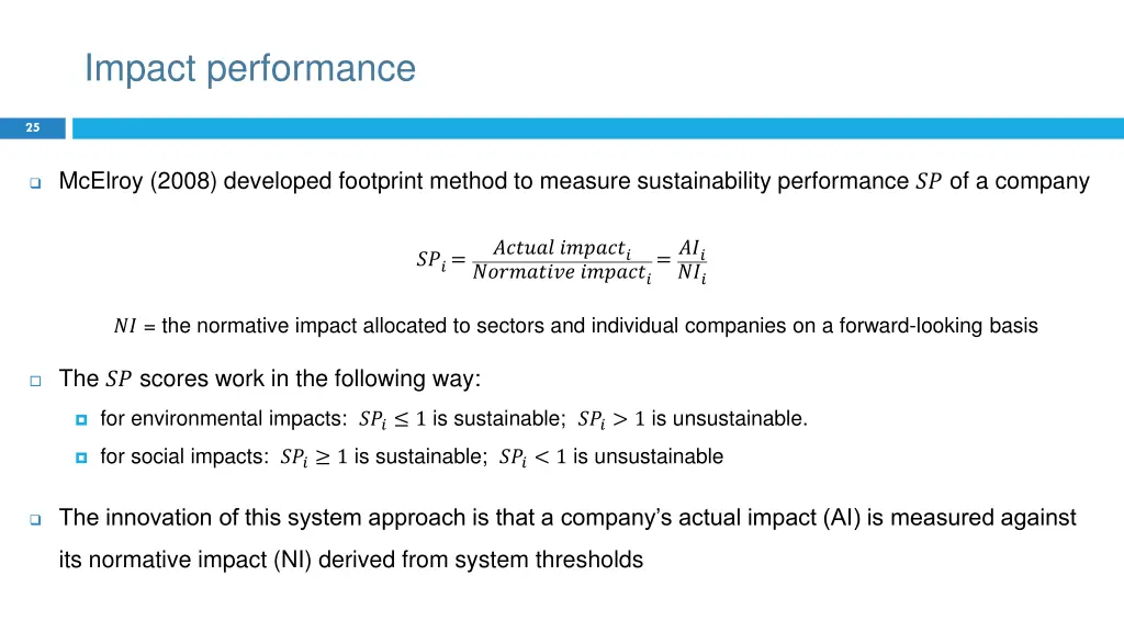 impact performance 1