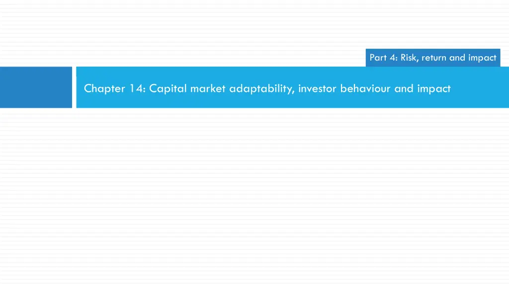 part 4 risk return and impact