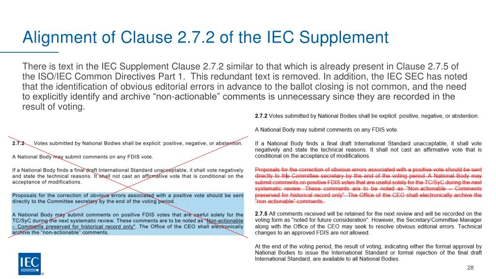 alignment of clause 2 7 2 of the iec supplement