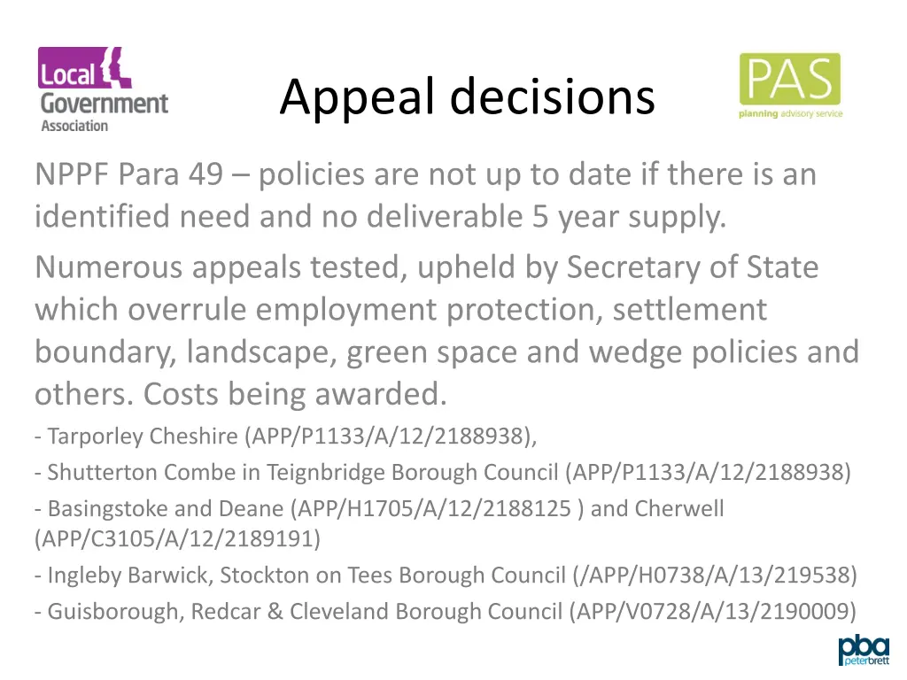 appeal decisions