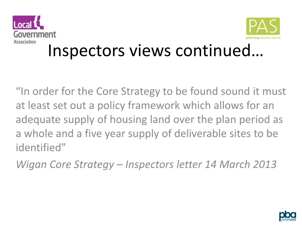 inspectors views continued 1