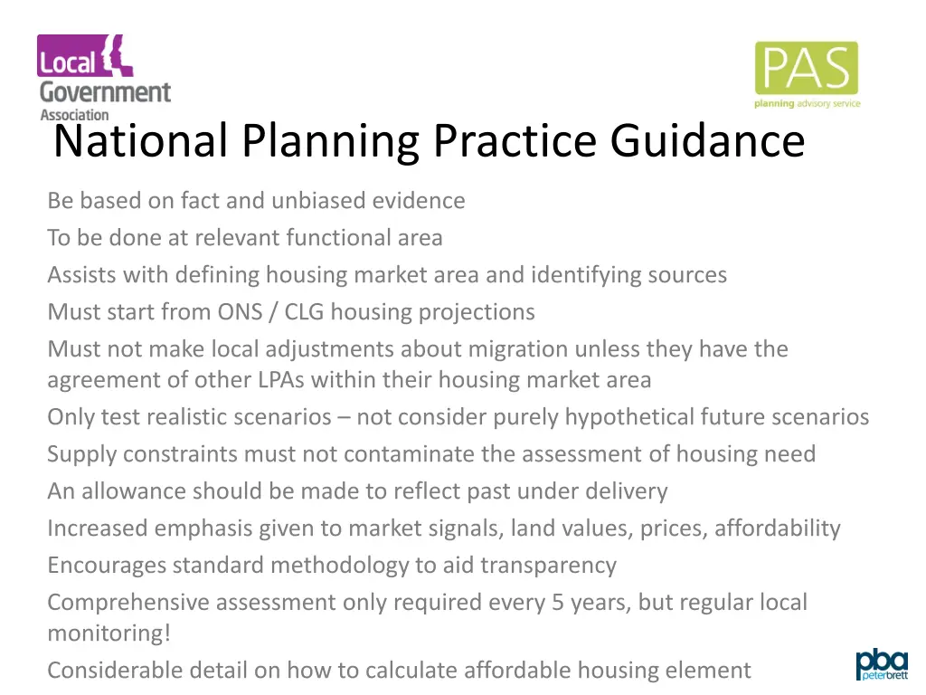 national planning practice guidance