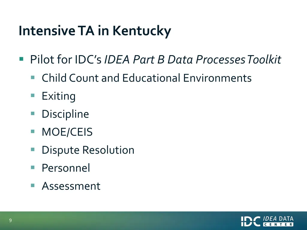 intensive ta in kentucky