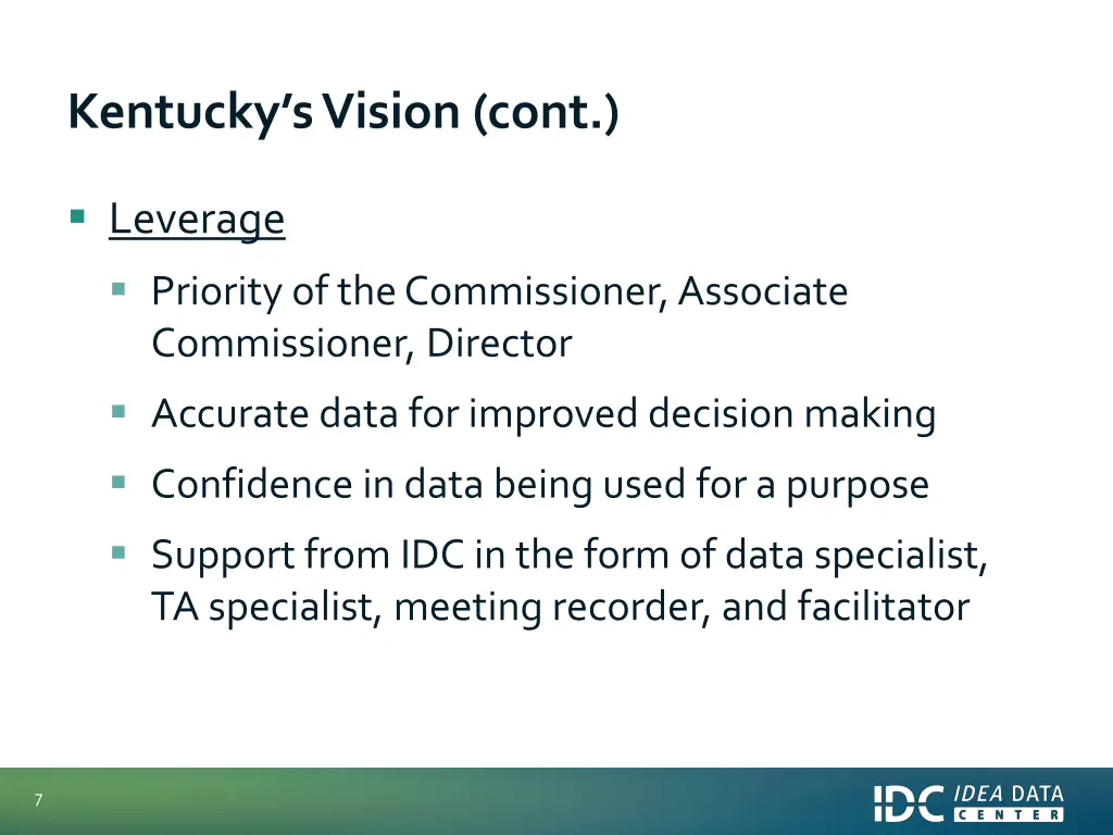 kentucky s vision cont