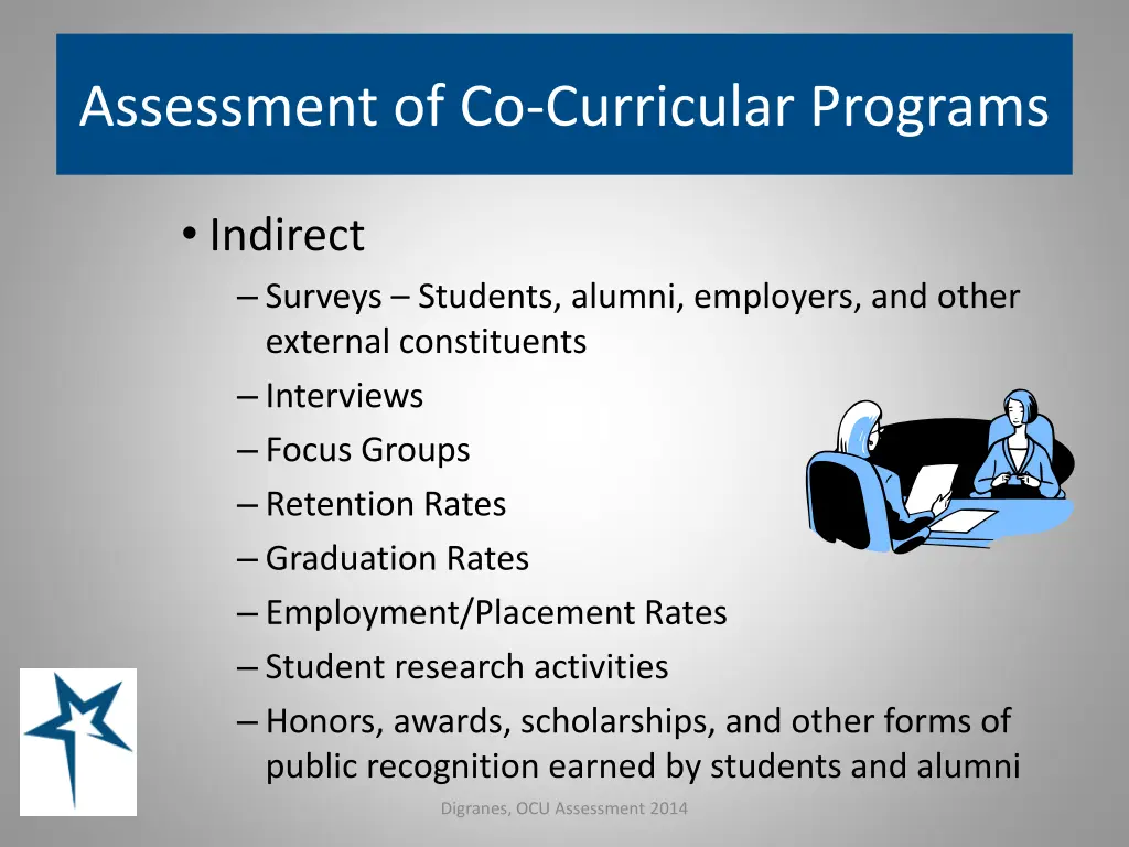 assessment of co curricular programs 12