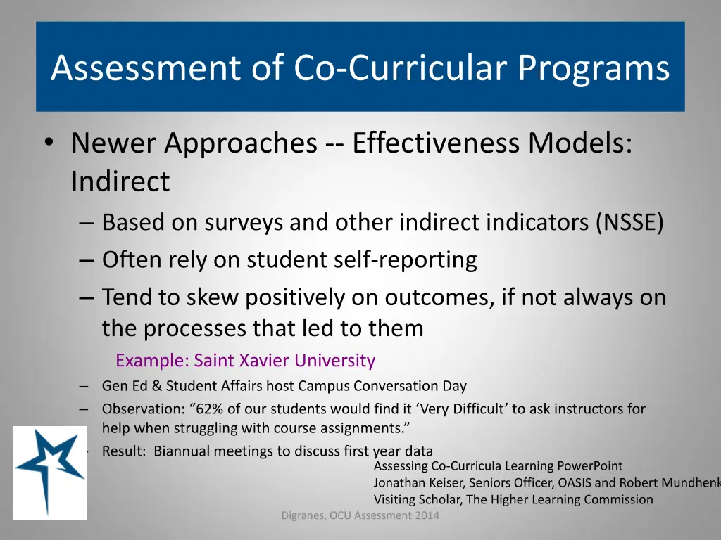 assessment of co curricular programs 3