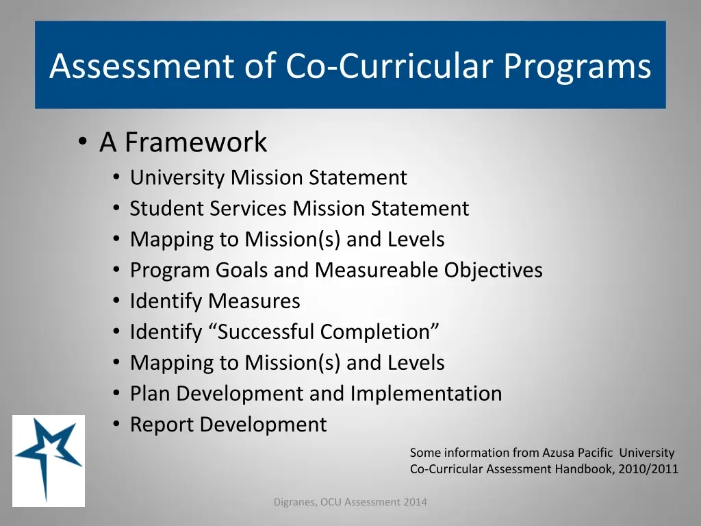 assessment of co curricular programs 5