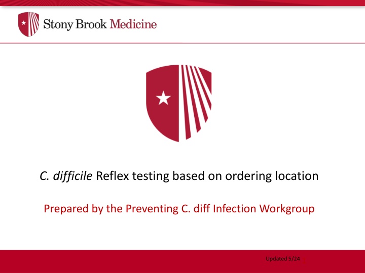 c difficile reflex testing based on ordering