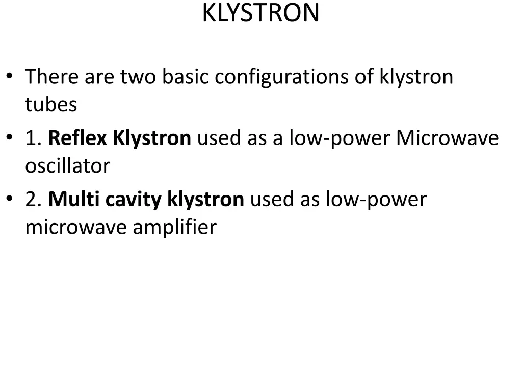 klystron