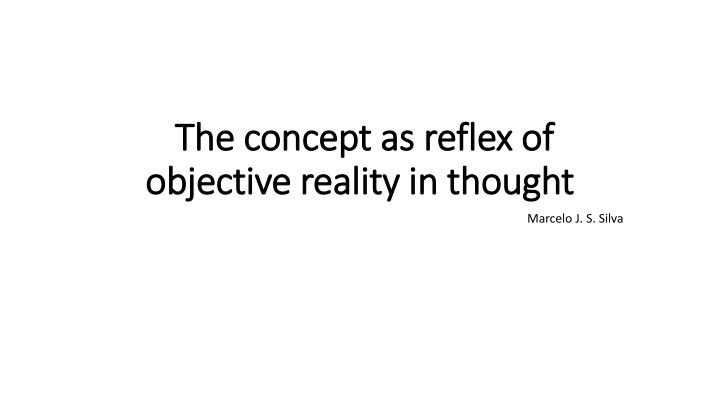 the concept as reflex of the concept as reflex