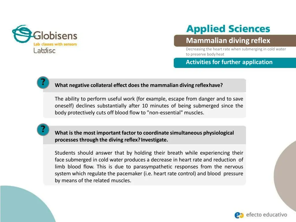 mammalian divingreflex decreasing the heart rate 18