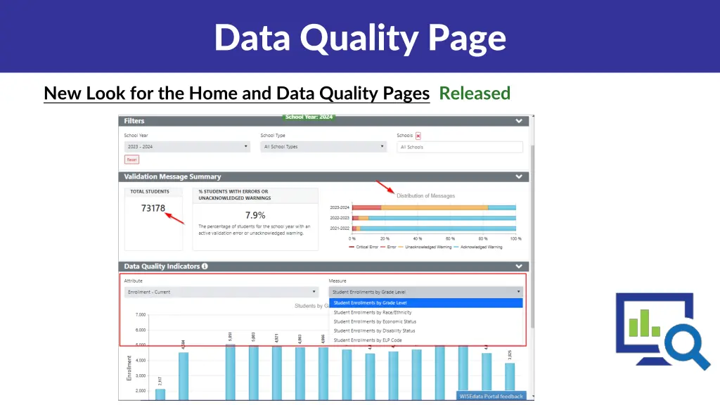 data quality page