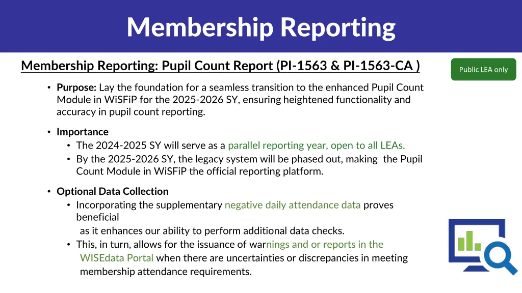 membership reporting