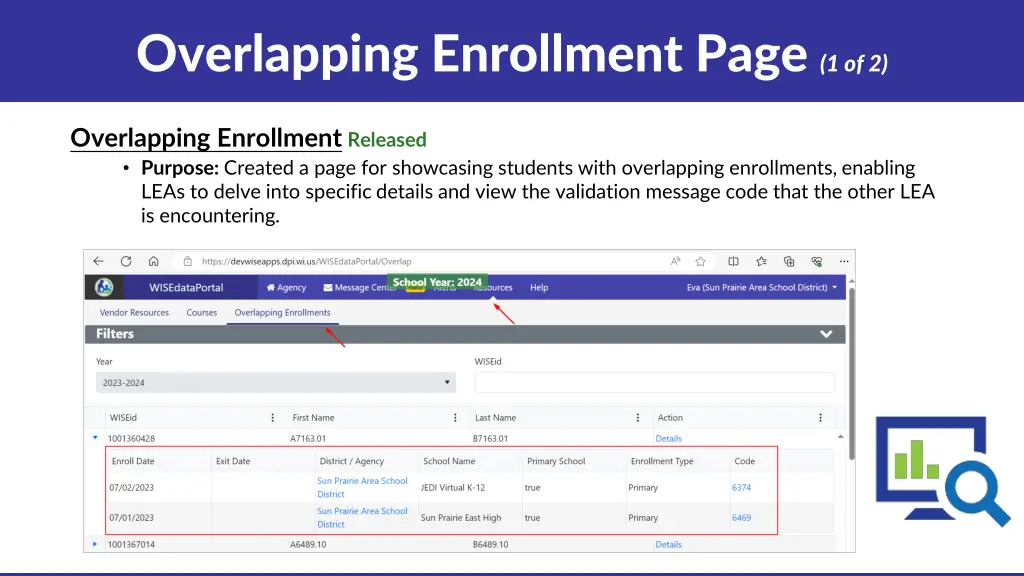 overlapping enrollment page 1 of 2