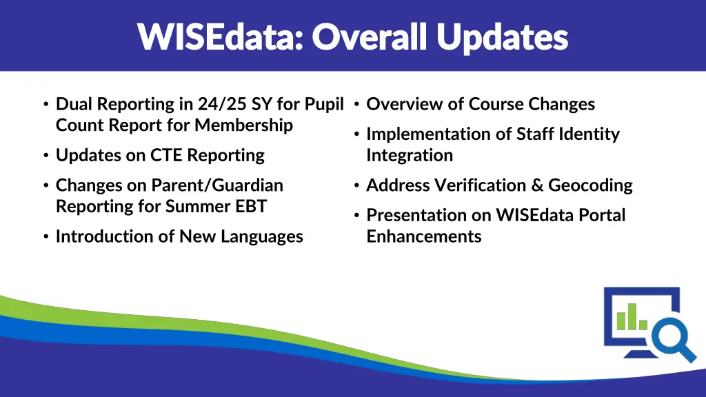 wisedata overall updates wisedata overall updates