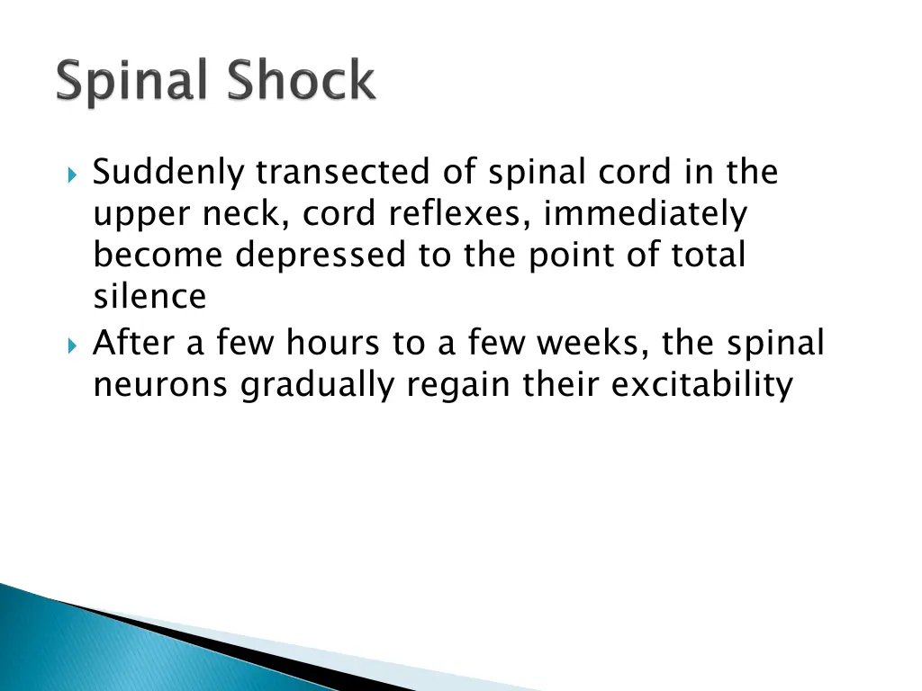 suddenly transected of spinal cord in the upper