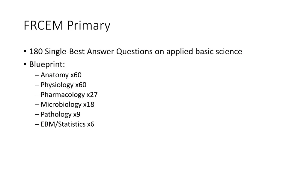 frcem primary