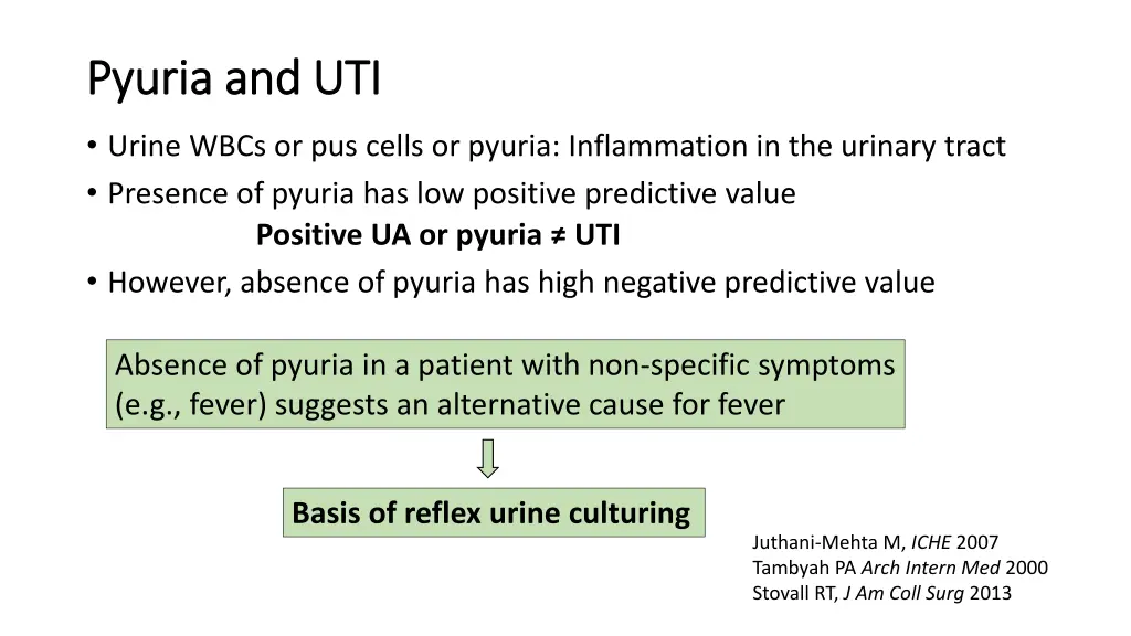 pyuria and uti pyuria and uti