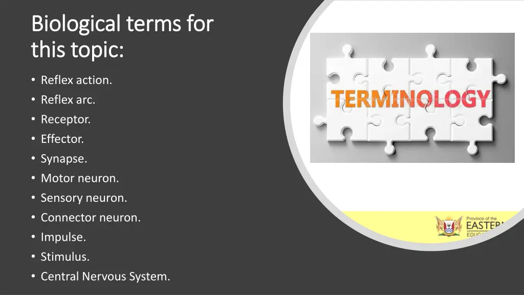 biological terms for biological terms for this