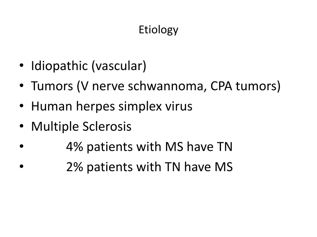 etiology