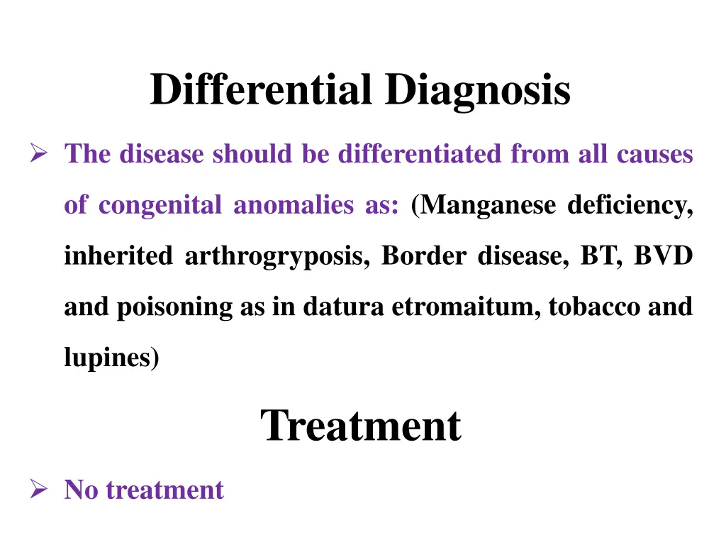 differential diagnosis