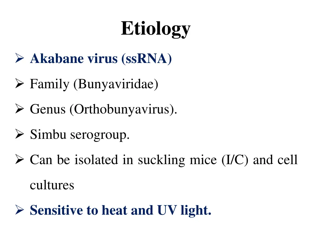 etiology