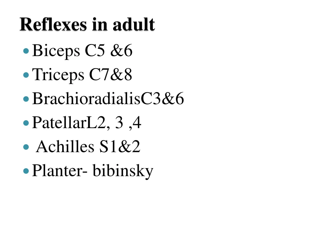 reflexes in adult biceps c5 6 triceps