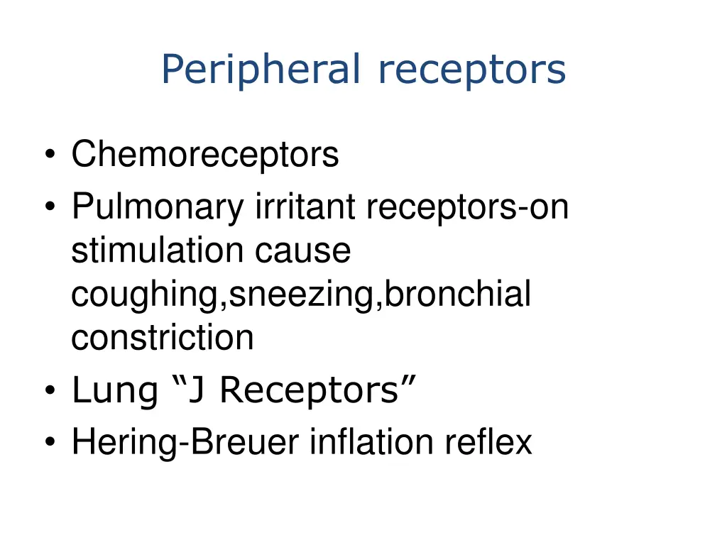 peripheral receptors