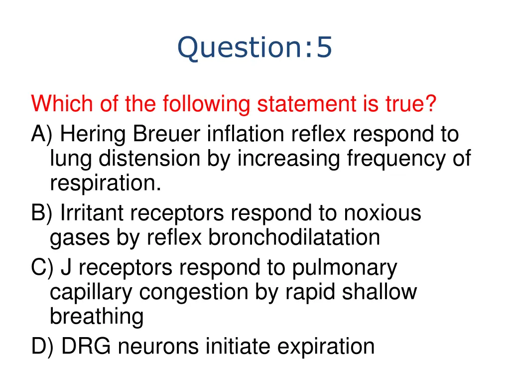 question 5