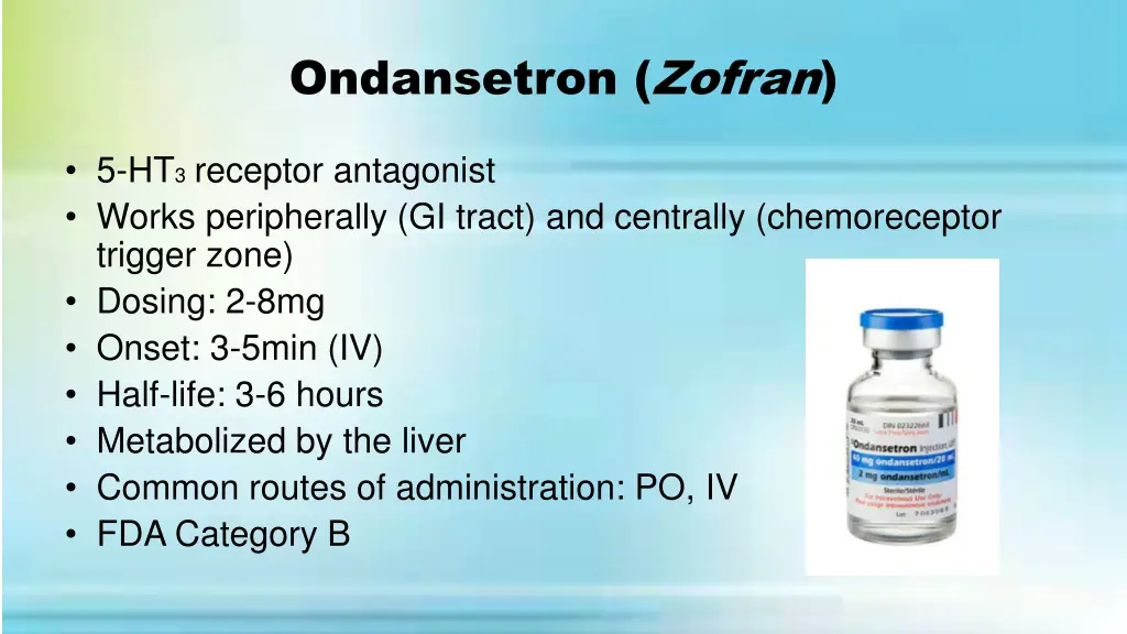 ondansetron zofran