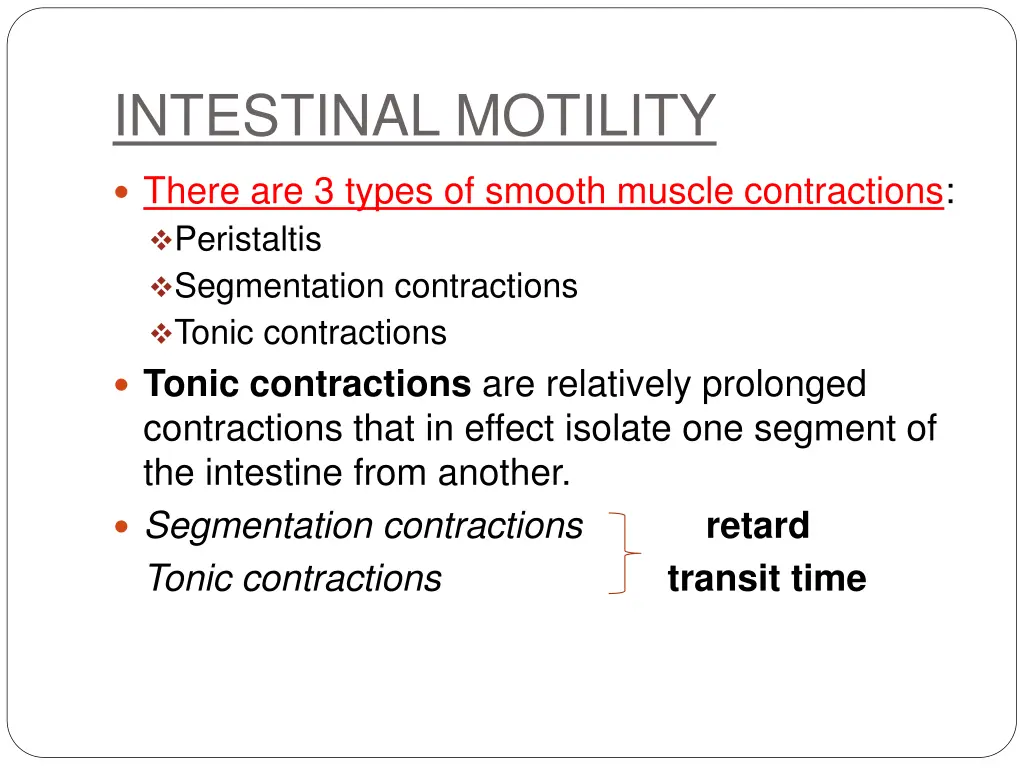 intestinal motility