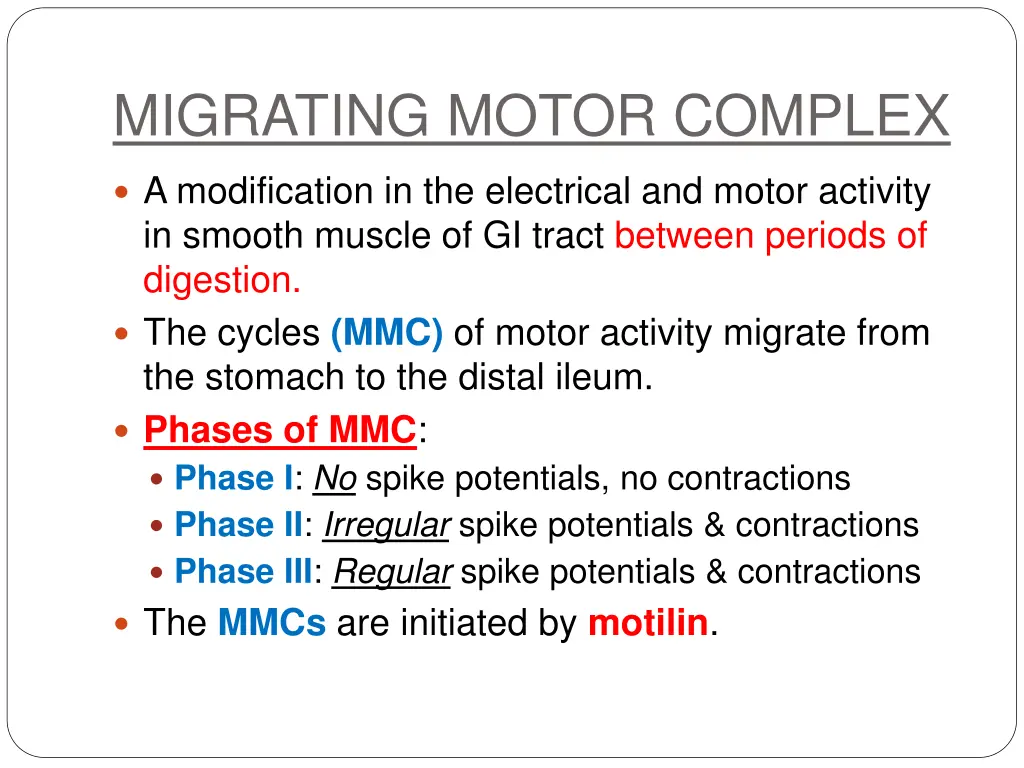 migrating motor complex