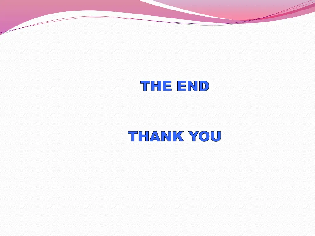 the end