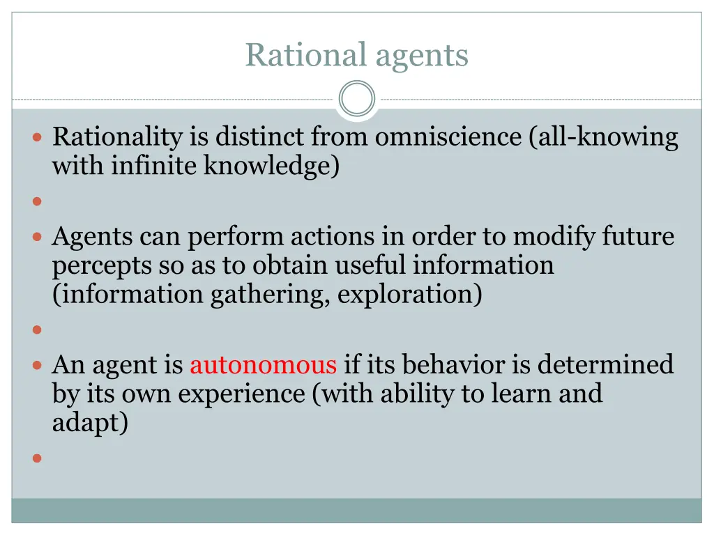 rational agents 2